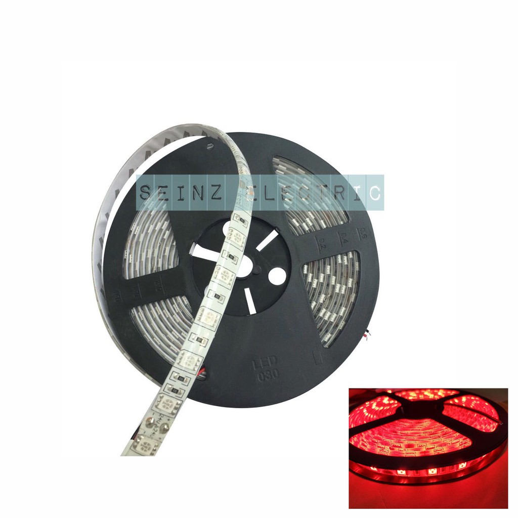 Seinz Led Strip 5050 IP44 outdoor warmwhite putih biru hijau merah coolwhite