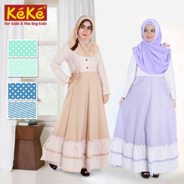 Kekesumut Gamis GDK 218 Pusat grosir Baju Muslim Keke 