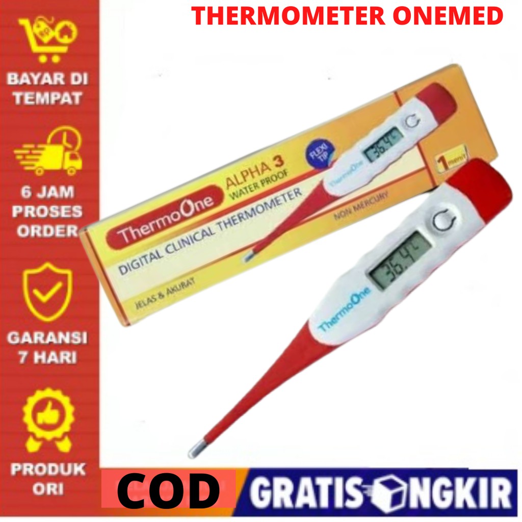 Cod Termometer Thermometer Thermoone Digital Onemed Alpha 3 Bubble Buble Wrap