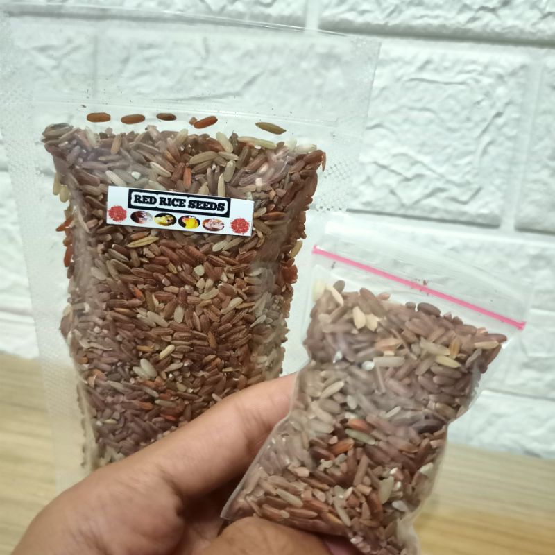 Red Rice Seed - Makanan Hewan Penyuka Biji Bijian MINI Pack Pakan RedRiceseed Hamster Burung Dll