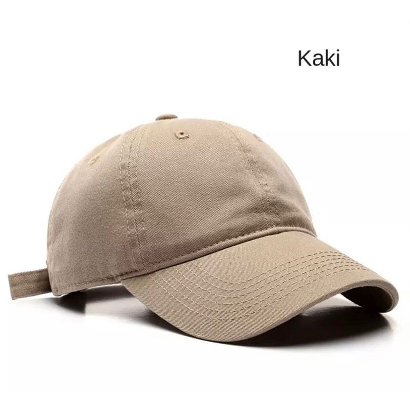 Creative Topi polos bahan drill pria wanita terbaru