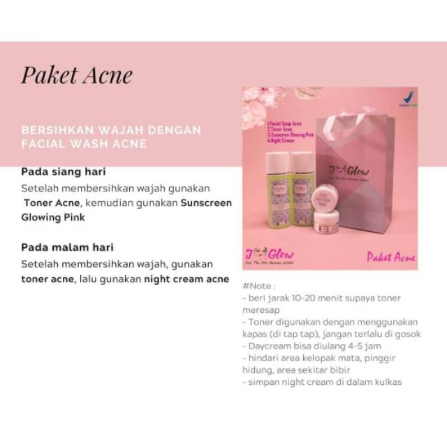 Jglow paket acne