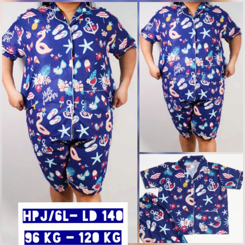 JUMBO baju tidur piyama LD 140 130 / piama katun jepang karakter