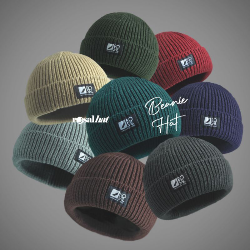 TOPI BEANIE HAT / PECI ROSAL / COD BAYAR DI TEMPAT MURAH / ROSALHAT / BASEBALL KUPLUK