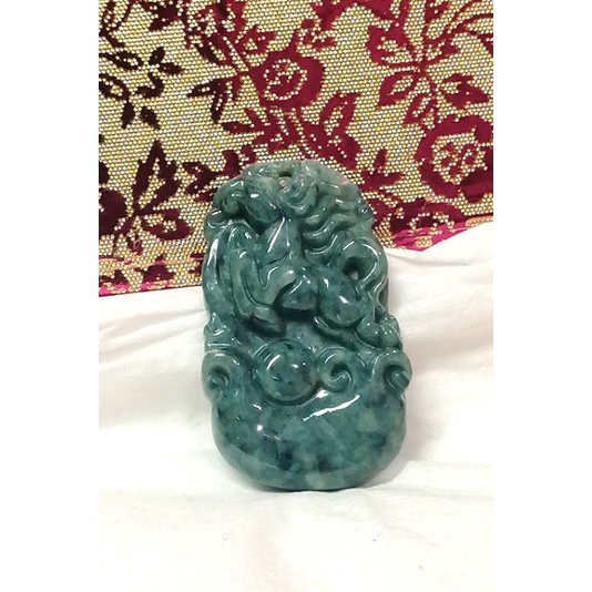 d794207 Liontin Giok Jadeite Shio Kuda Grade A