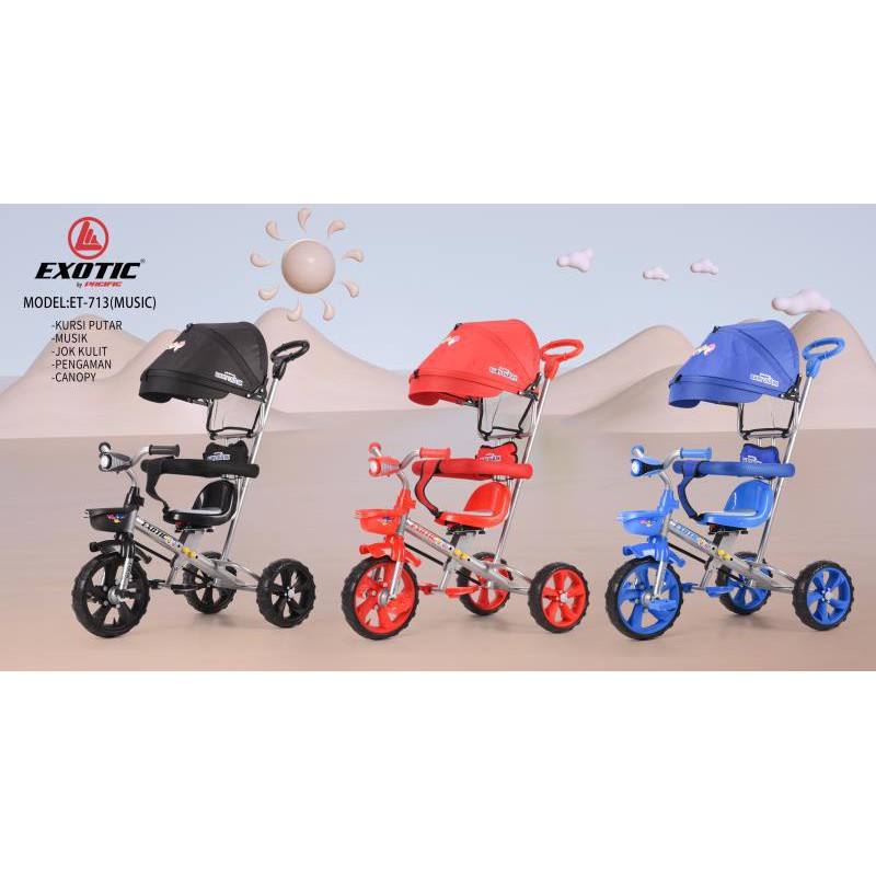 SEPEDA RODA TIGA TRICYCLE EXOTIC 713