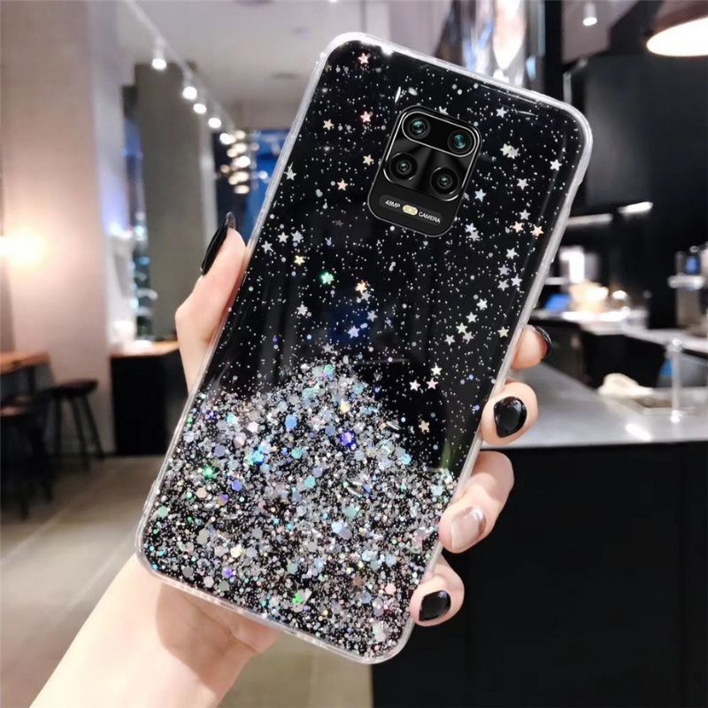 Xiaomi Redmi Note 9 Note 9 Pro Casing Softcase Tpu Bahan Premium Glitter Glossy