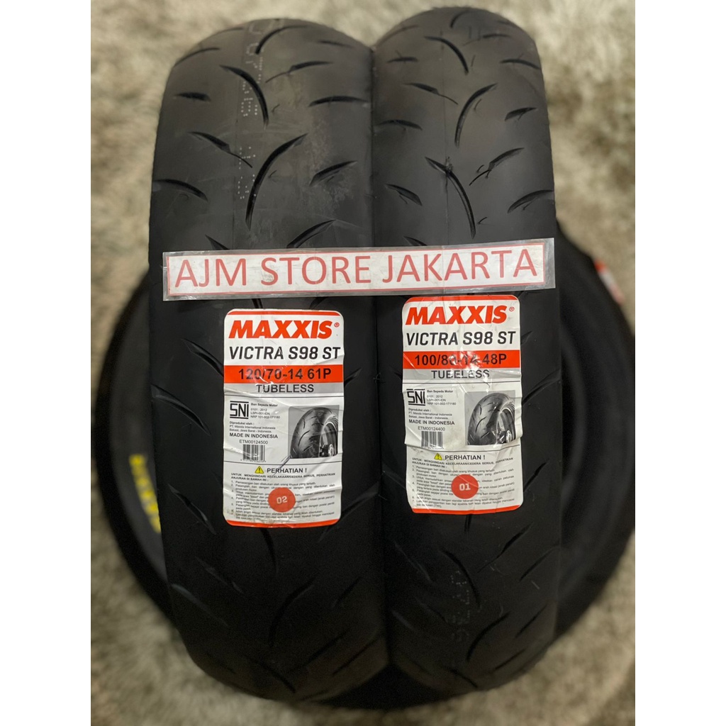 Maxxis Victra 100/80-14 & 120/70-14 Tubeless... Pcx Std..
