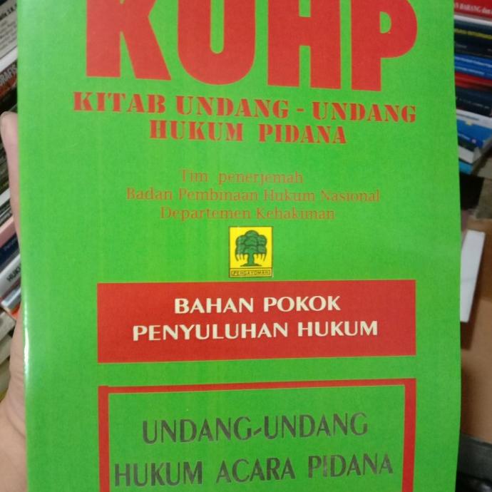 BUKU KUHP DAN KUHAP HC .PENERBIT BPHN BERMUTU