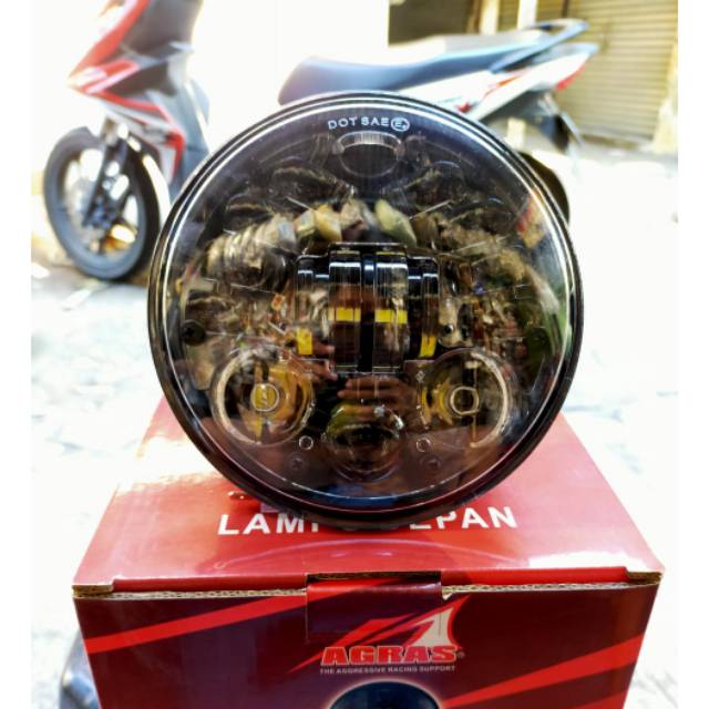 Headlamp daymaker 16 LED lampu daymaker 16 LED AGRAS 5,75inch