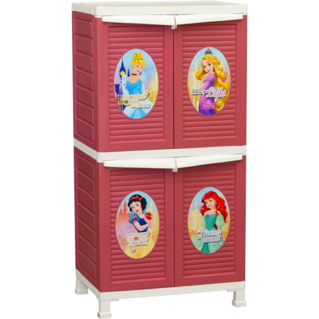 Napolly Lemari Plastik 4 Pintu Karakter Princess BCBC B 242 OBPR