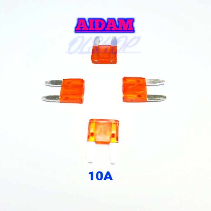 4 PCS SEKRING KECIL 10A FUSE TANCAP MOTOR HONDA VARIO YAMAHA NMAX SUZUKI KAWASAKI