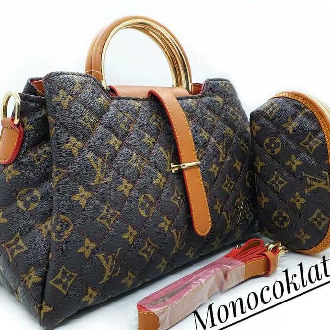 Barang Berkualitas tas wanita lv lidah 3 ruang ON SALE