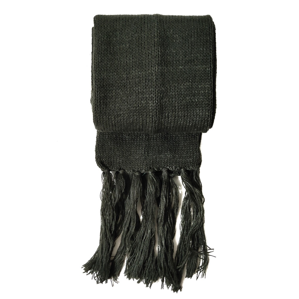 Syal polos rajut handmade dewasa scarf shawl SYAL-POLOS-NO 7 HIJAU TUA
