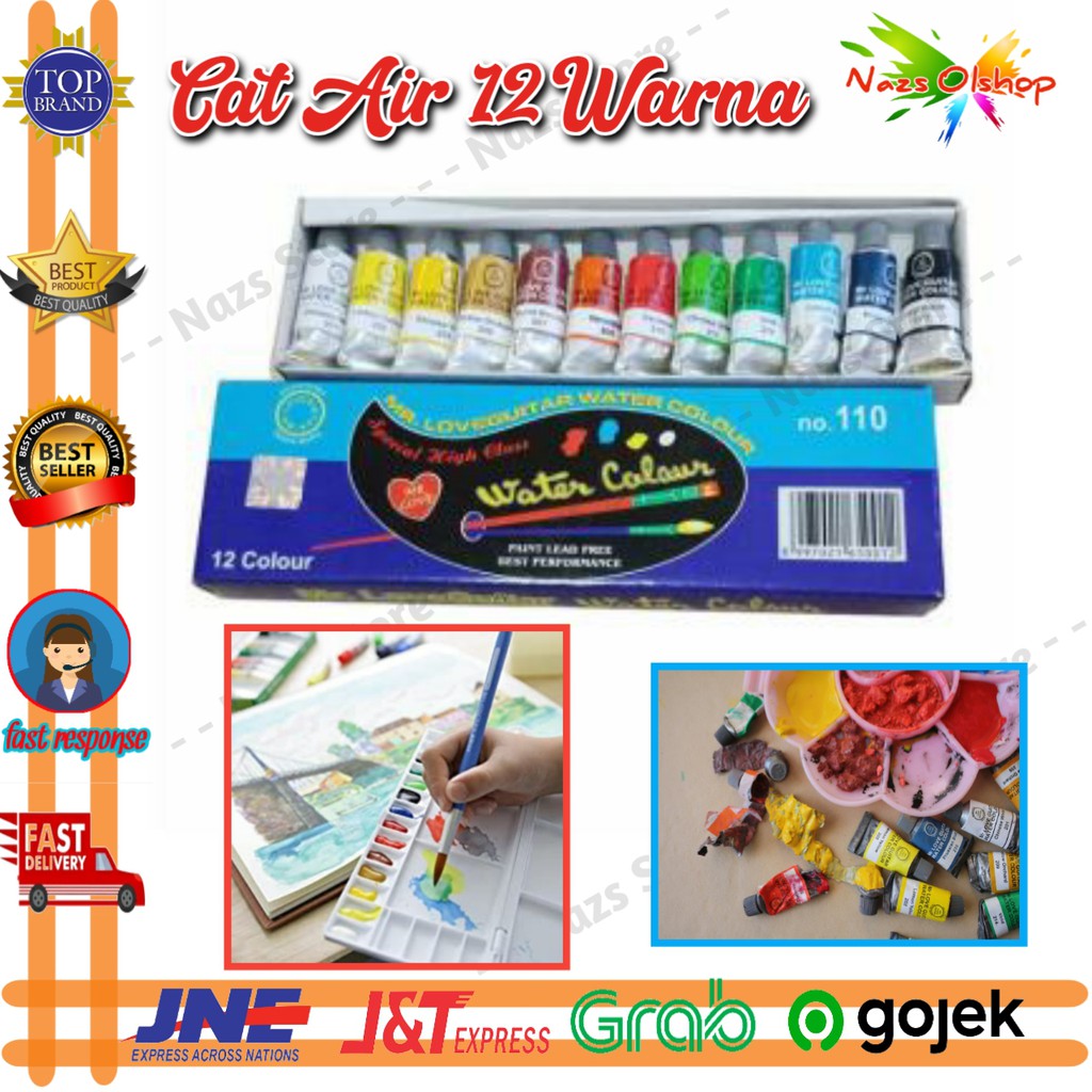 

Cat Air Melukis Menggambar Mr. LoveGuitar Original No.110 12 Warna