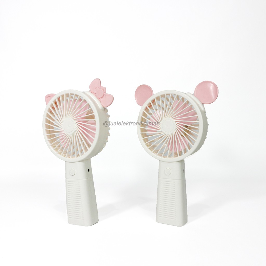 Kipas angin MICKEY Bear Beruang PCX 2-  mini karakter / Mini fan Portable led terbaru