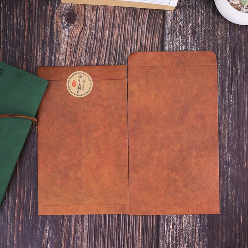 Nickolas1 Amplop Vintage Brown DIY Postcard Kreatif Gaya Lama Untuk Surat Amplop Hias