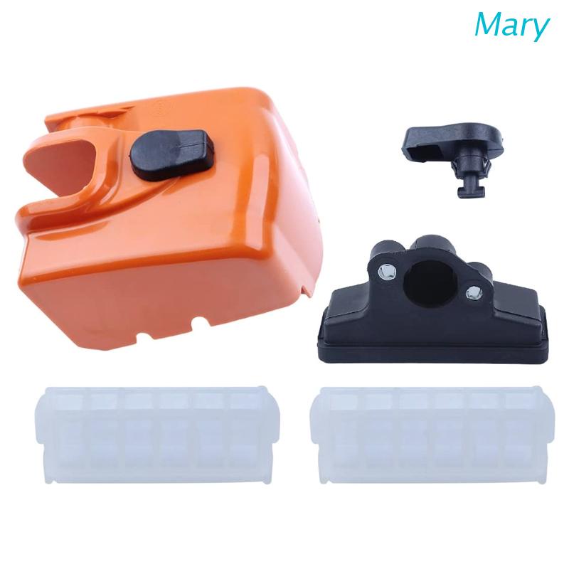 Mary Set Filter Udara + Cover + Knob Kunci Twist Pengganti Untuk Gergaji Mesin MS210 MS230 MS250 023 025 MS 210 230 250