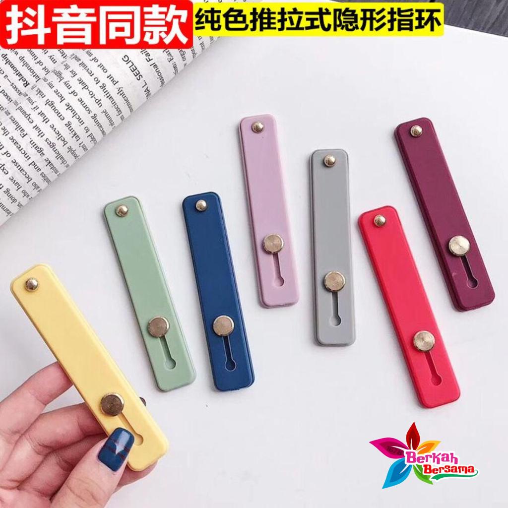 handstand handgrip pegangan jari dudukan hp telepon dorong tarik universal candy koper choice BB5576