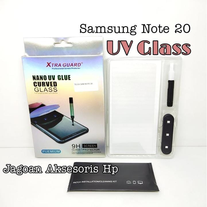 UV Glass Samsung Note 20 6.7 inchi Tempered Glass 3D Curve FULL SCREEN Nano UV FULL GLUE