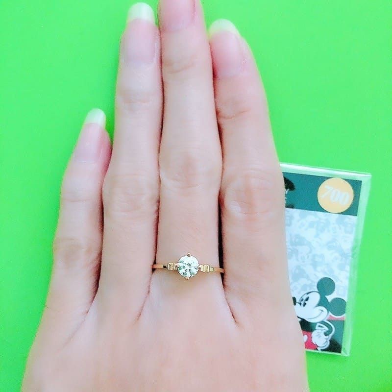 Cincin solitaire mickey mouse UBS 16K 700