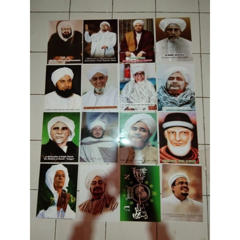 Poster foto habaib ulama kyai ajengan mama nu
