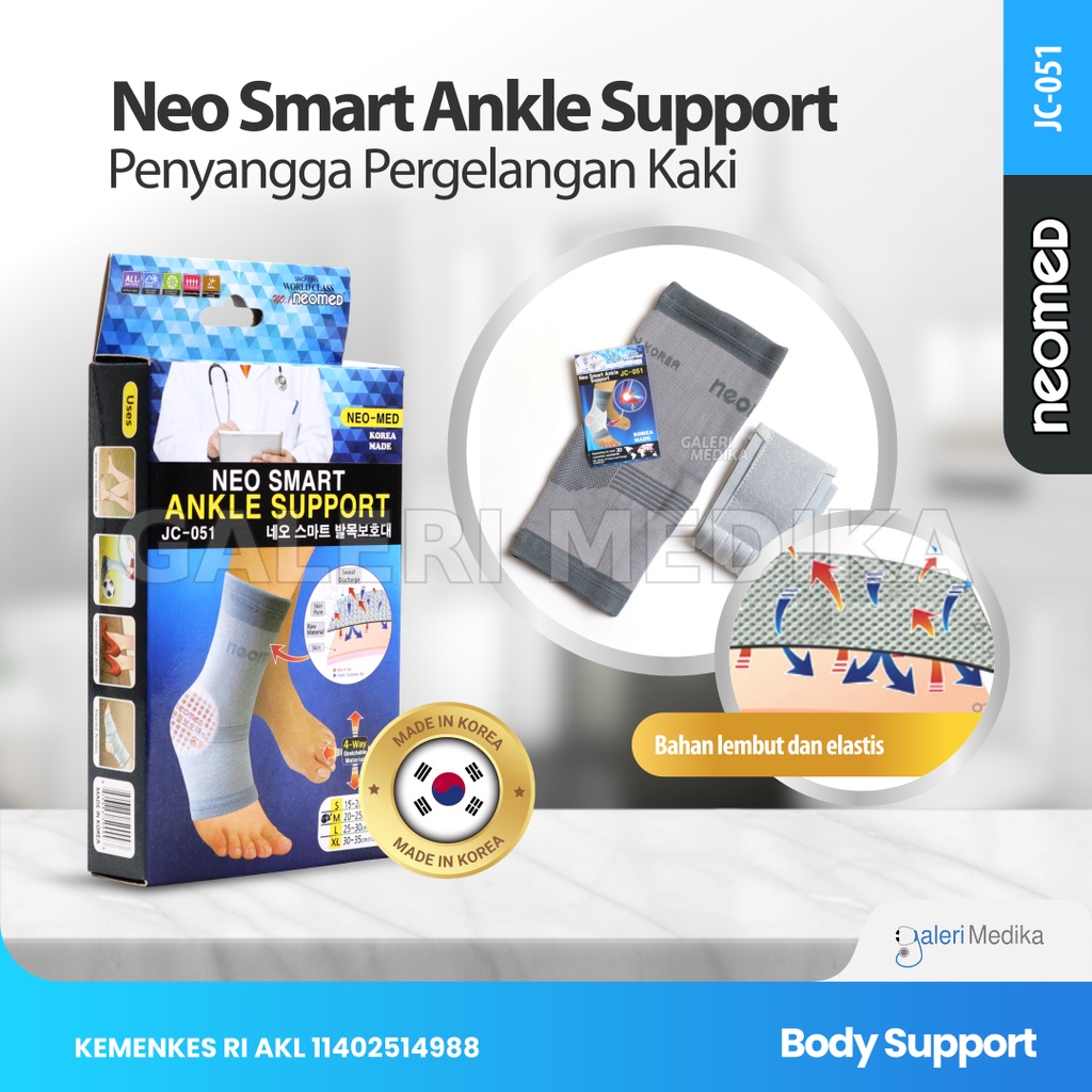 Neomed Neo Ankle Smart JC-051 - Alat Pelindung Pergelangan Kaki