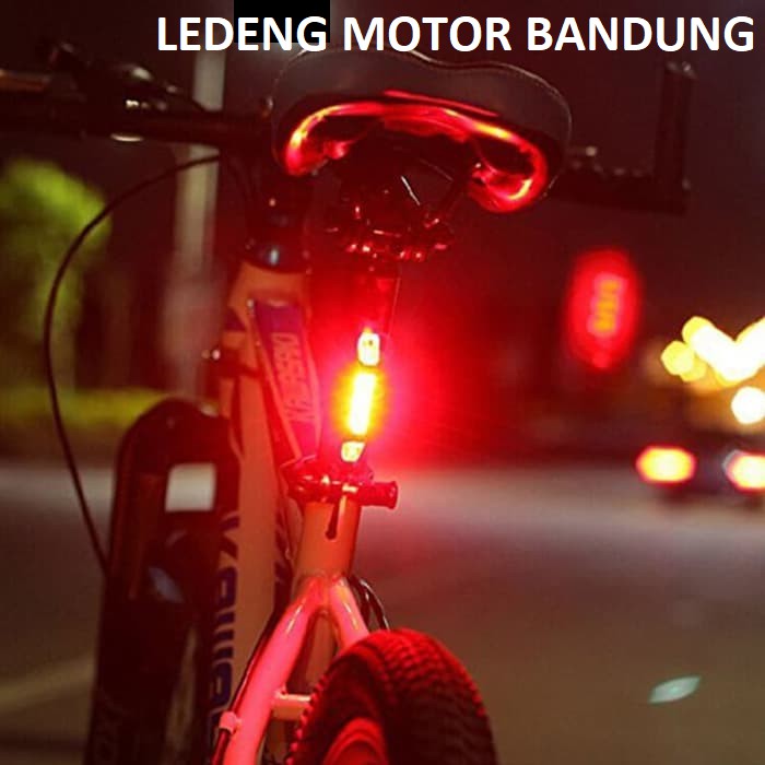 Lampu Belakang Sepeda Led Tail Light Rechargeable Micro USB Waterproof