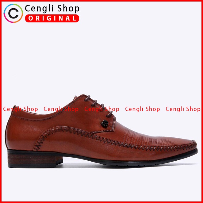 EM78 SEPATU PANTOFEL EVERBEST PRIA ORIGINAL FORMAL KULIT ASLI COKLAT