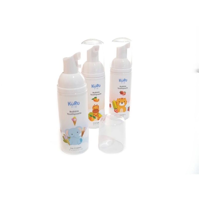 Kuru Bubble Foam Kids Toothpaste 60ml - Kuru Pasta Gigi Anak - Odol Anak Foam Kid - Tooth Paste