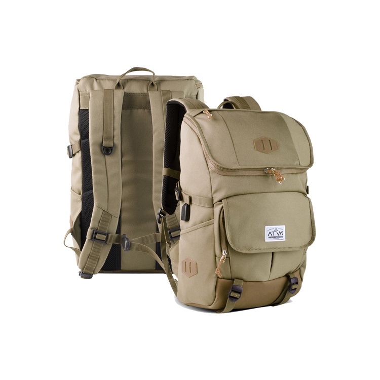 GALARDO KHAKI ORIGINAL x ATVA ATVA Tas Ransel Casual Pria Daily Backpack Kuliah Kampus Kerja Kantor Sekolah SMA SMK Remaja Dewasa Tas Punggung Laptop Ukuran Besar 14 15 16 Inch Bagpack Distro USB Charger Premium Outdoor Travel Traveling Bag Keren Terbaru