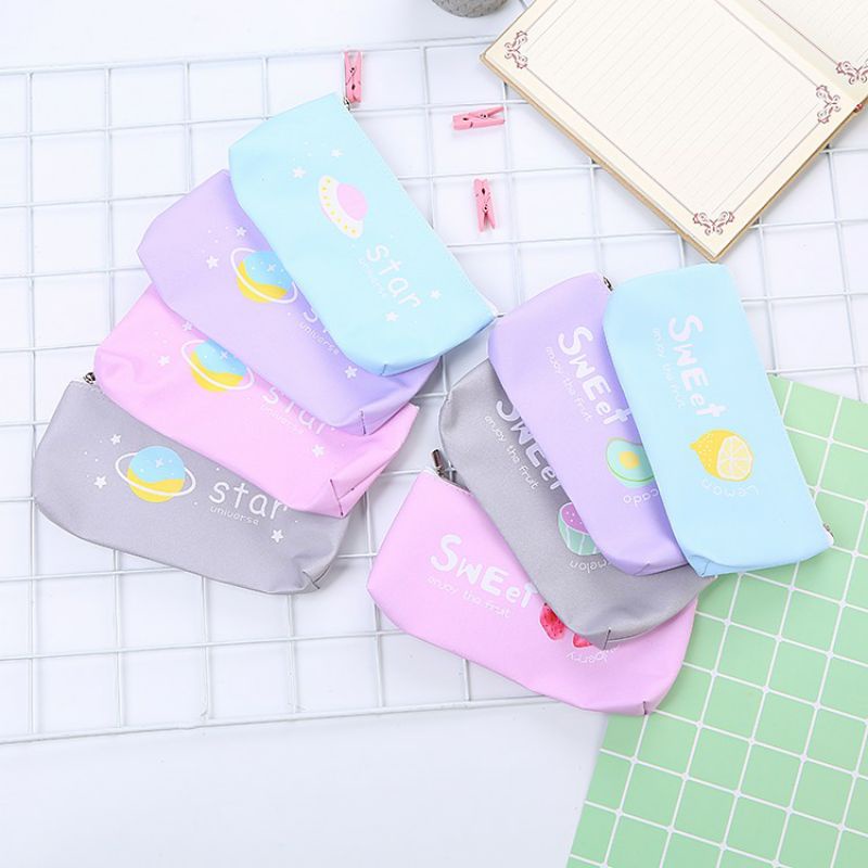 MYUME.STORE||KOTAK PENSIL MOTIF STAR UNIVERSE LUCU UNIK / TEMPAT PENSIL / KOTAK PULPEN PP102-2
