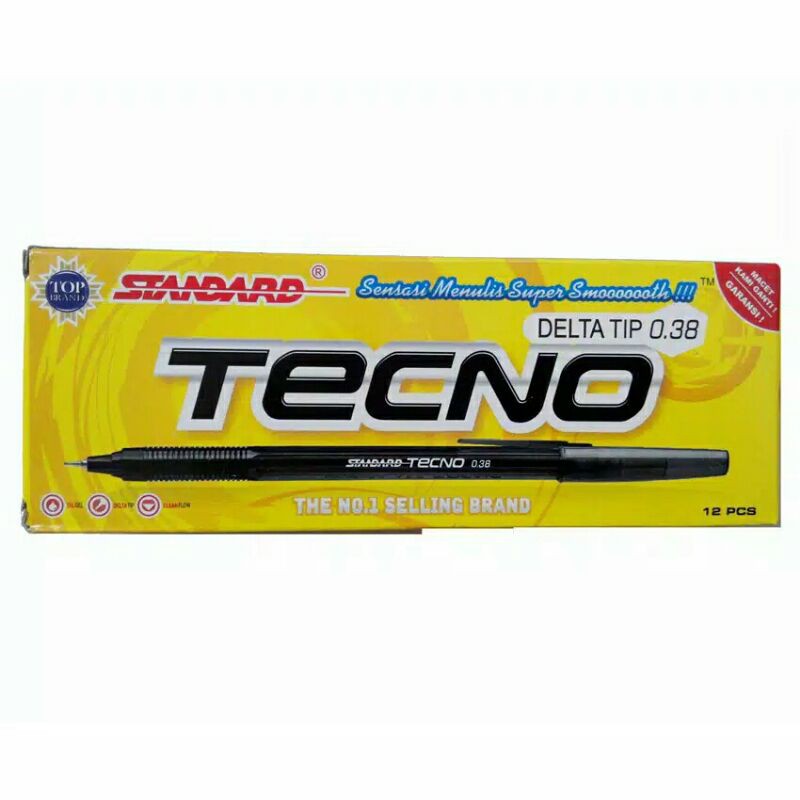 

Pulpen Standard Tecno 0.38 Mm Per Lusin