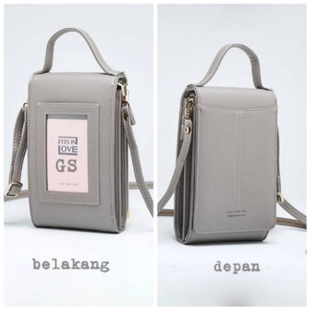 Tas HPO multifungsi GTo lovely/ Dompet Kartu Plus Handphone Panjang Motif BORDIR / Dompet Handphone