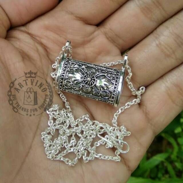 Set Perhiasan Bayi Perak Kalung Gelang Liontin Blandong Bandong Anak