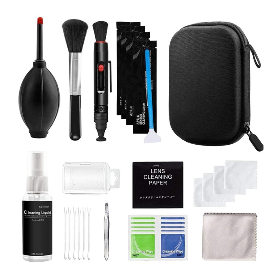 Set Pembersih Kamera Camera Cleaning Kit 13 in 1 - 13564 - Black