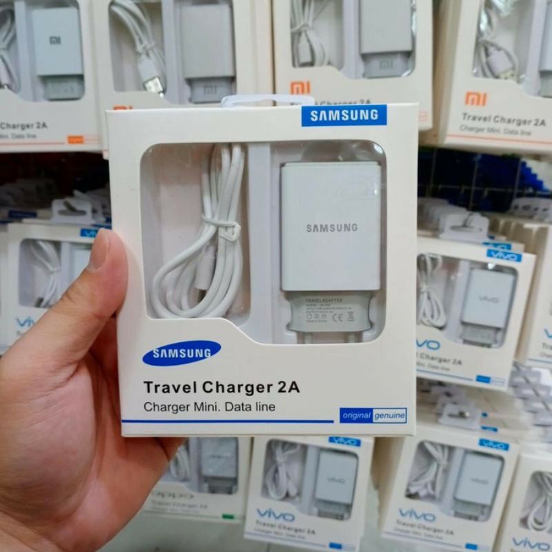 TC TRAVEL CHARGER MINI SAMSUNG REAL 2A ORI 99%