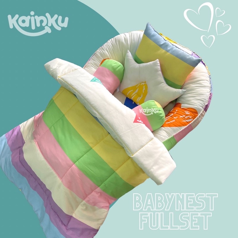 Kasur Bayi Nest babynest jumbo Tempat Tidur Bayi Murah Kado Lahiran Kasur Bayi 2 Motif lengkap