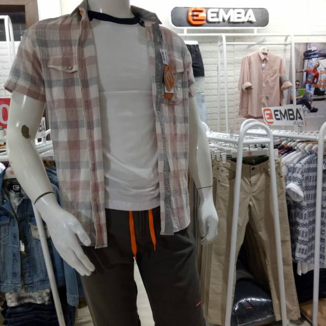 Kemeja emba jeans