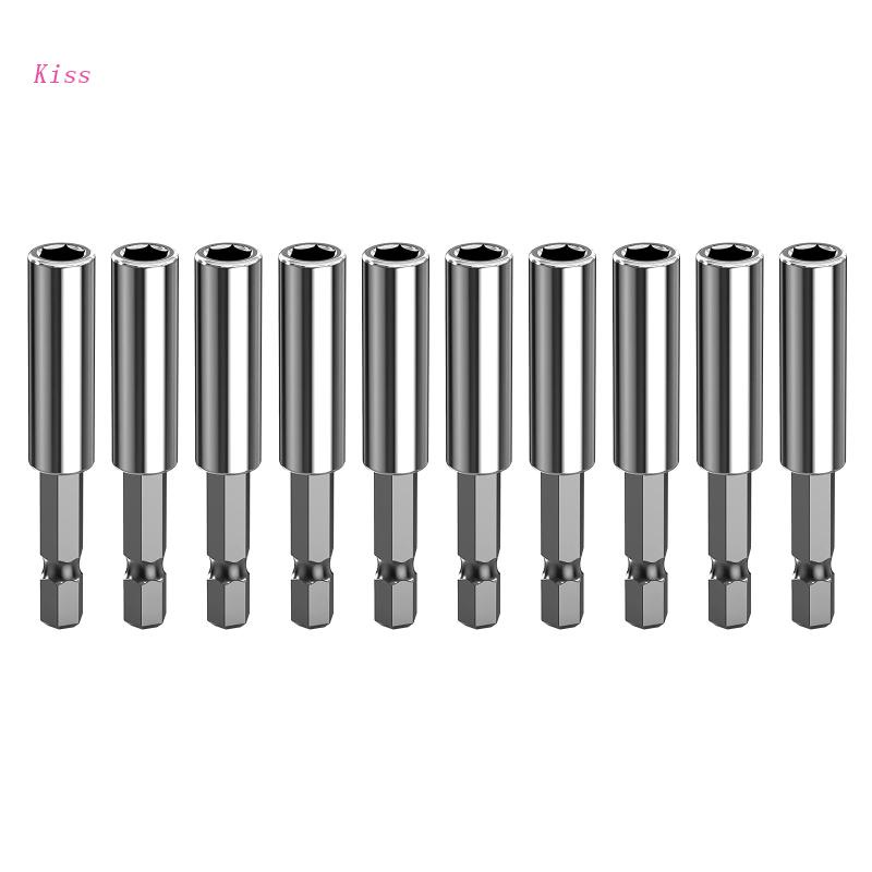 1 / 10 Pcs Holder Ekstensi Bits Dan Scr Hex Bits 1 / 4 Inch Magnetik Kuat Praktis