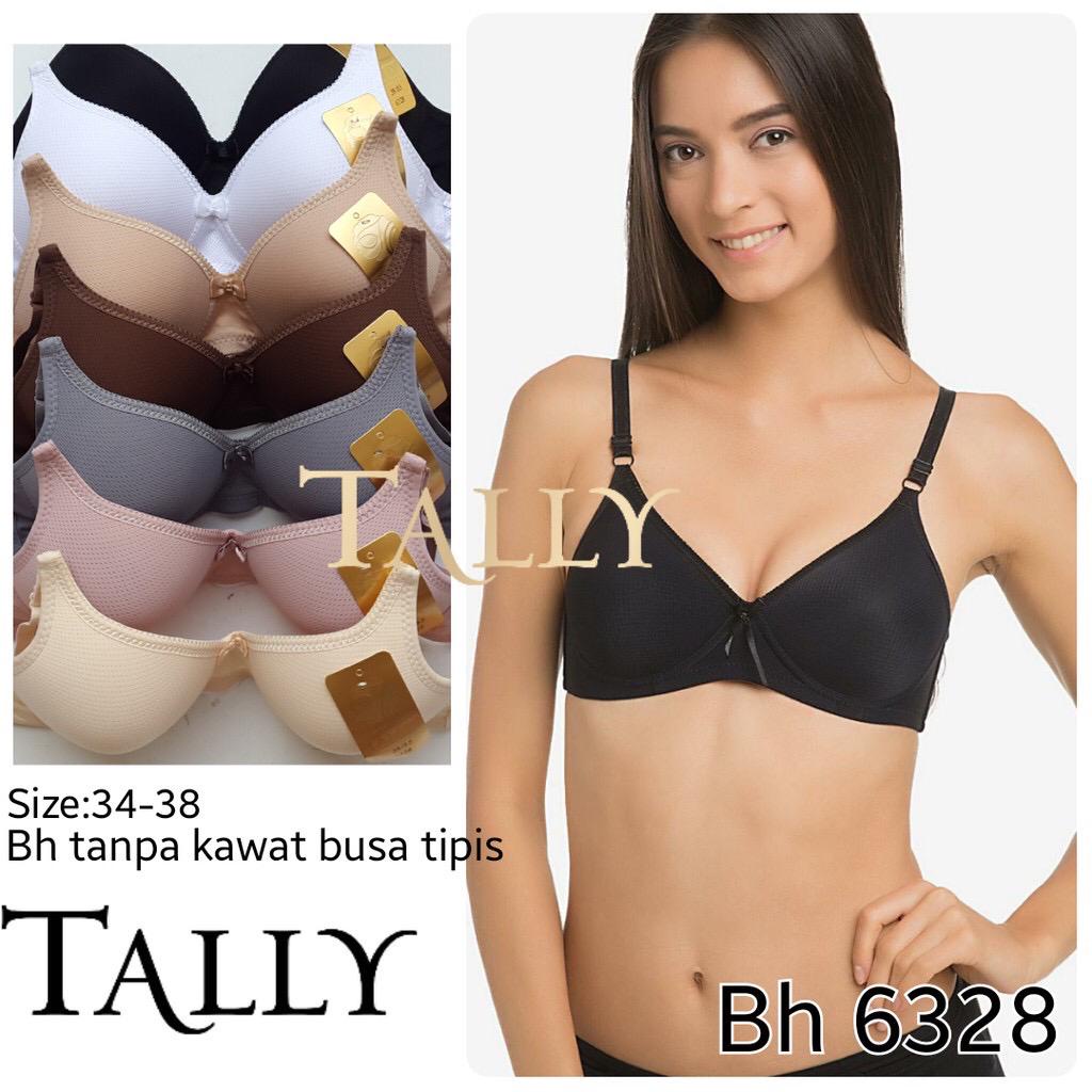 BH BRA TALLY 6328 / Bh Harian Tanpa Kawat Busa Tipis Nyaman Dipakai CUP B TALLY 6328 TIPIS DAN NYAMNA SIZE 34 36 38 - ARA98STORE