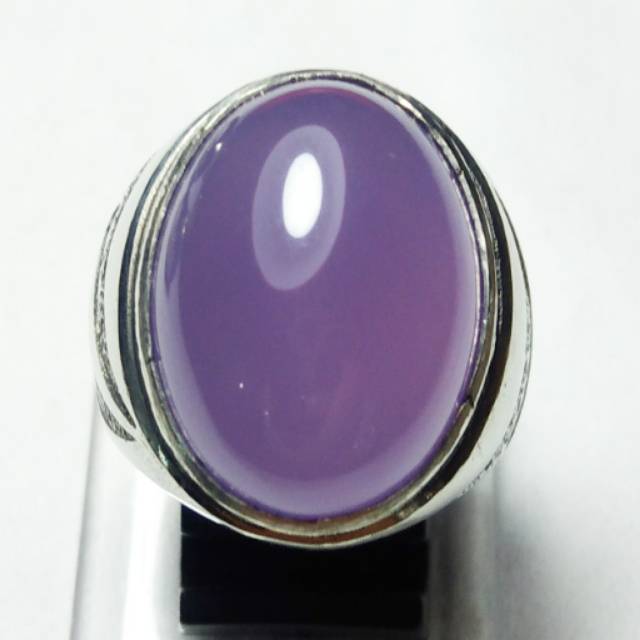 CINCIN BATU AKIK LAVENDER CHALCEDONY