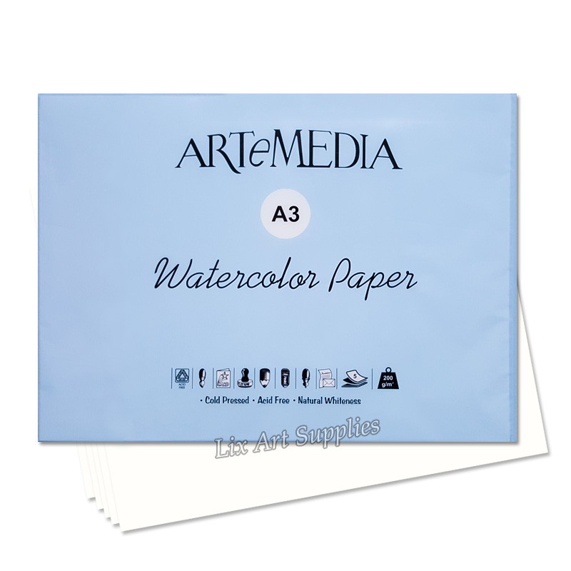 

ARTeMEDIA Watercolor Paper A3 (5 lembar)
