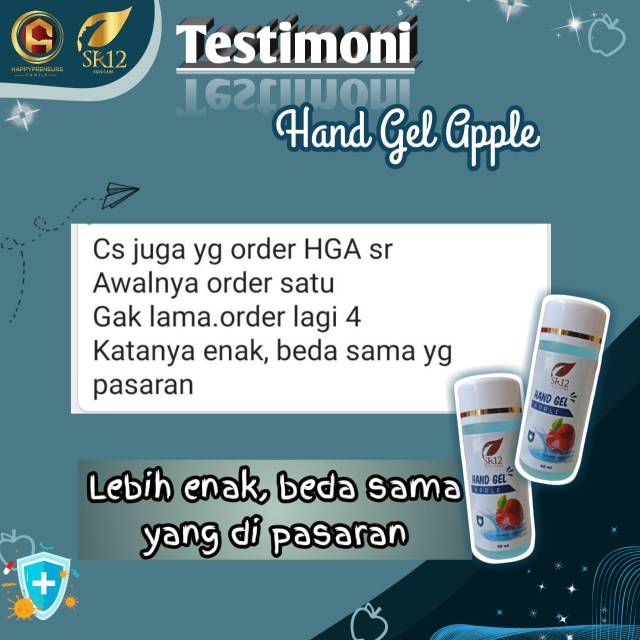 DISKON!!! HAND GEL APEL HANITIZER Sr12id/ HAND SANITIZER BPOM / Hand sanitizer original / premium / berkualitas / termurah / terbaik / bagus / bpom / saudagarsr12