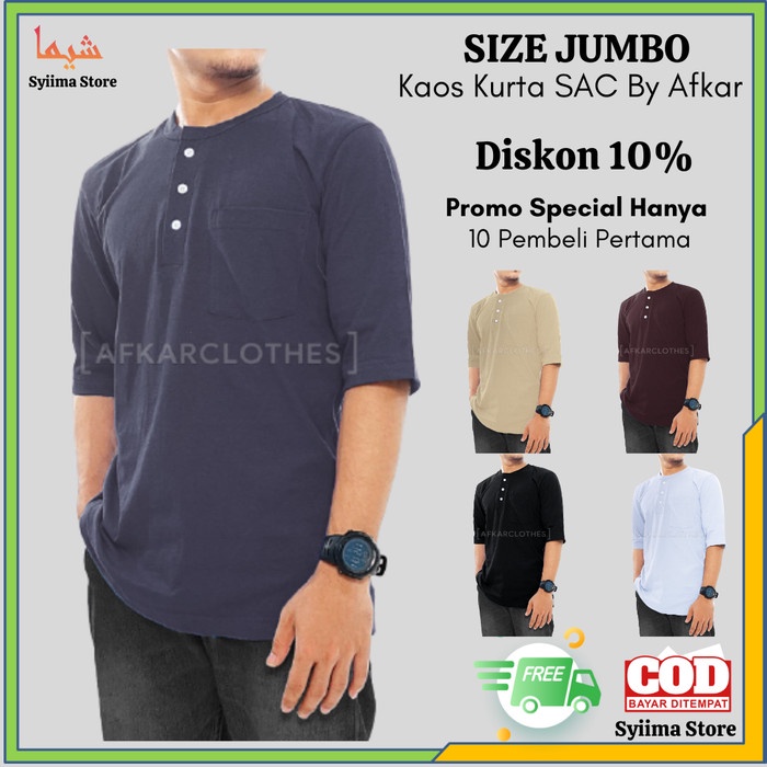 Baju Koko BIG SIZE Kaos Koko Kurta Pria Gamis Muslim Dewasa Jumbo SAC AfKar

Promo Diskon 10%

Harga