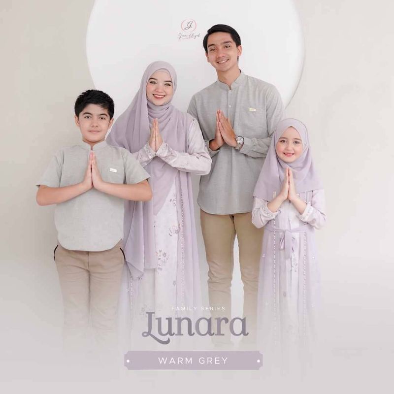 Ready Lunara Dress Sarimbit Lebaran by Gerai Aliyah