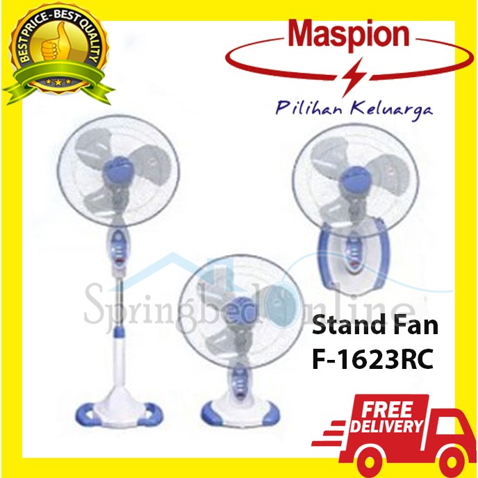 Kipas Angin Maspion 3 in 1 - Stand Fan F-1623 RC