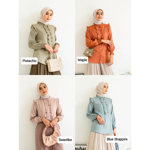 [RESELLER RESMI] KALEA BLOUSE KAMILA WARDROBE / BLOUSE KAMILA WARDROBE / ATASAN WANITA