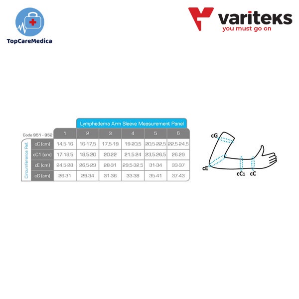 [951] Variteks Lymphedema Arm Sleeve (With Belt)