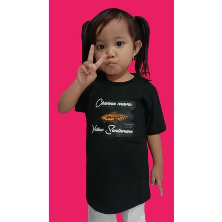 kaos anak gambar ikan channa/kaos anak laki laki dan perempuan